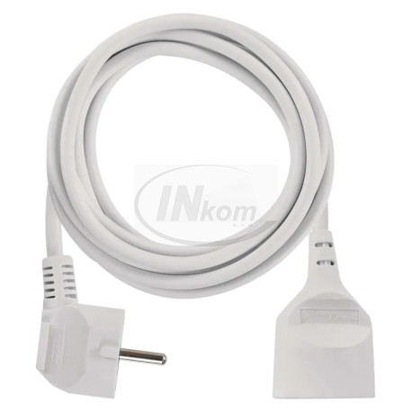 predlžovačka  B S/3 m 3x1,5mm2 biela